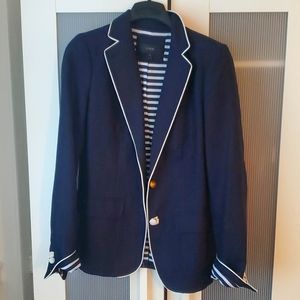 J Crew Linen Suit Jacket Size 6 Tall